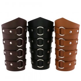 Waxed Cycling Round Ring Buckle Bracers