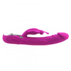 Heating Silicone Rabbit Vibrator With Penis Head