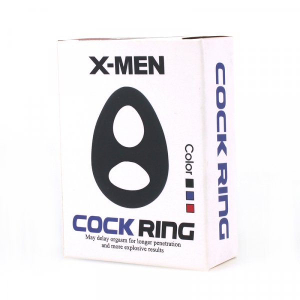 Soft Silicone Double Hole Cock Ring