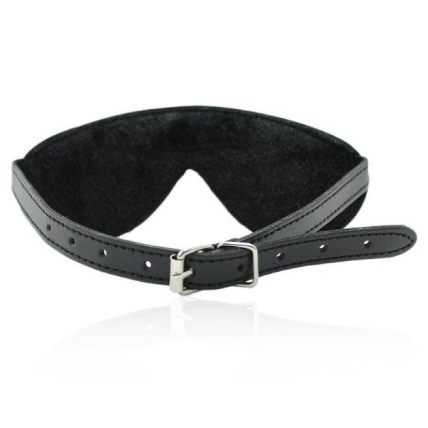 Buckle Belt Fancy Blindfold - Plush