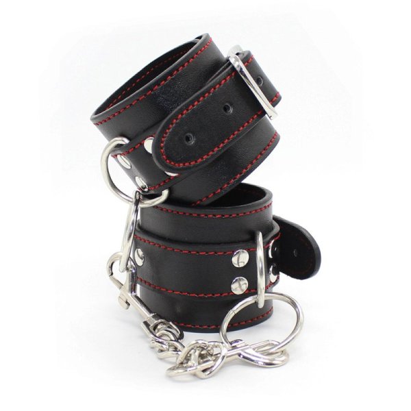 Pin Buckle Red Line Handcuffs / Shackle