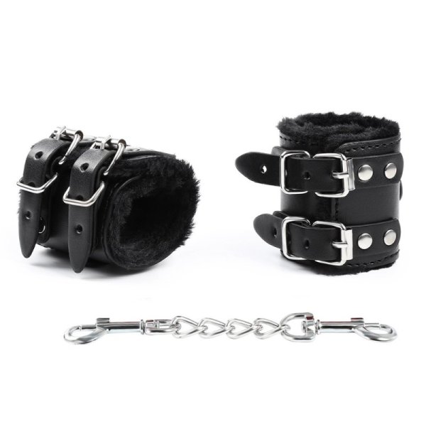 Double Buckle Fur Lined Cuffs