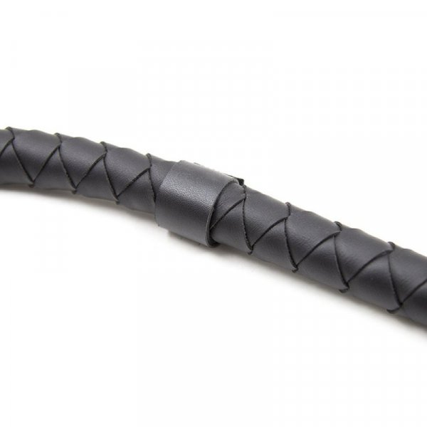 Black Single Tail Whip - 85 cm / 33.5 inch