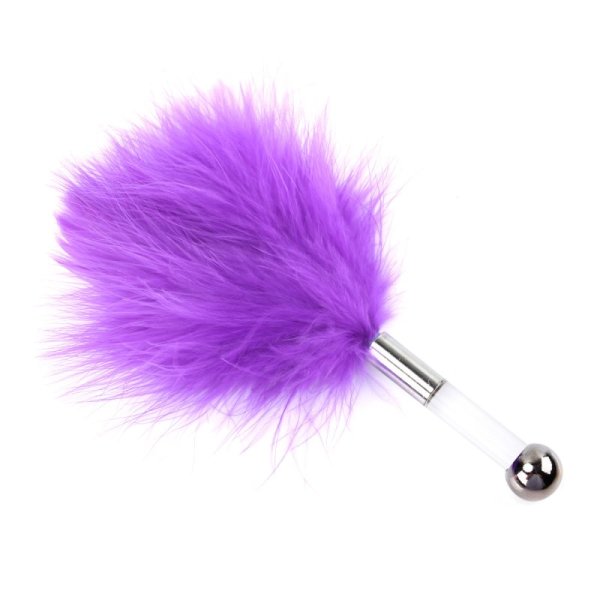 Tease Silver Rod Feather Tickler