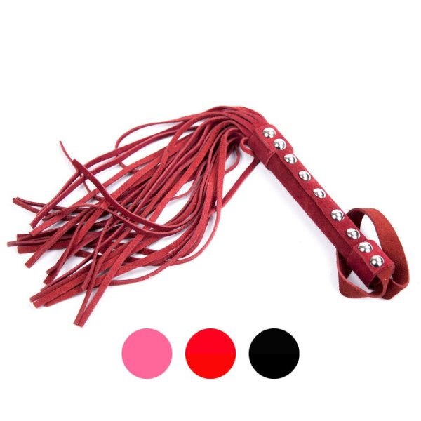 Suede Leather Nail Handel Whip