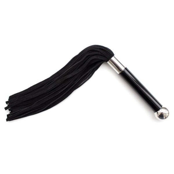 Metal Handle With Faux Leather Whip