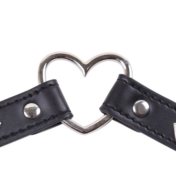 Heart Metal Bondage Collar