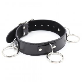 Three O Ring Collar With Chain