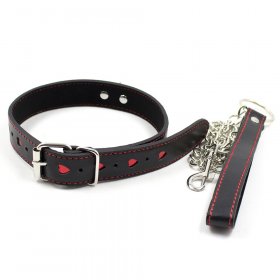 Red Heart O Ring Collar