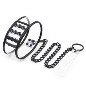 Clear Collar With Lead -Snap Lock