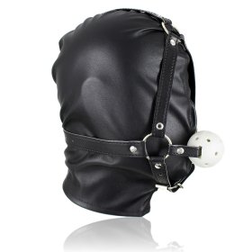 Full Head Hood With Mouth Gag