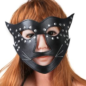 Cat Face Mask with Beard