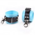 Black And Blue Pin Buckle Bondage Cuffs