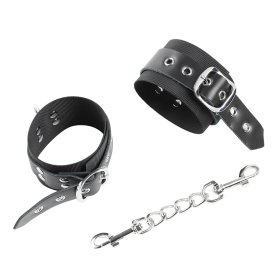 Leather Strap Nylon Bondage Cuffs