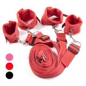 Bed Bondage Restraint Kit - Villus Cuffs