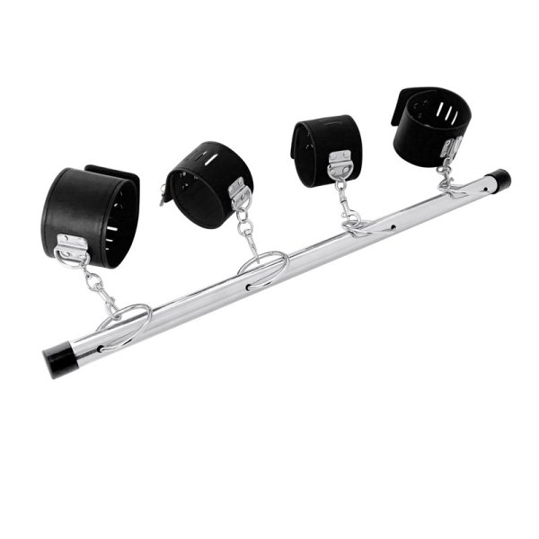 Locking Wrist and Ankle Spreader Bar With Cuffs