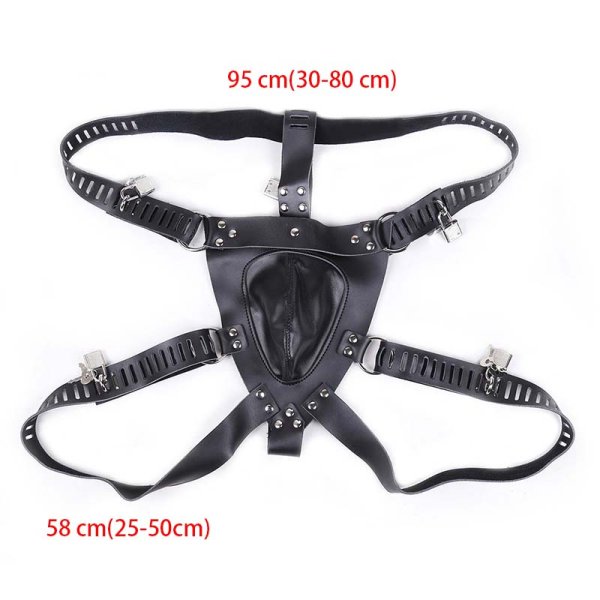 Real Leather Male Chastity Panty