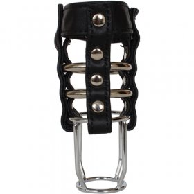 Leather & Steel Cock Cage