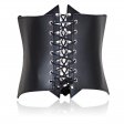 Leather Buckle Strap Waspie Corset