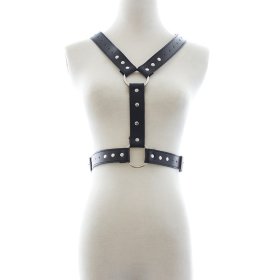 Male Leather Strap Harness