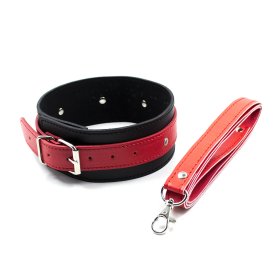 Black And Red Faux Leather Restraint Kit - 3 Piece