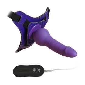 Harness Silicone Dildo With 10 Model Vibrations