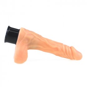 Real Feel Curved Vibrating Dildo