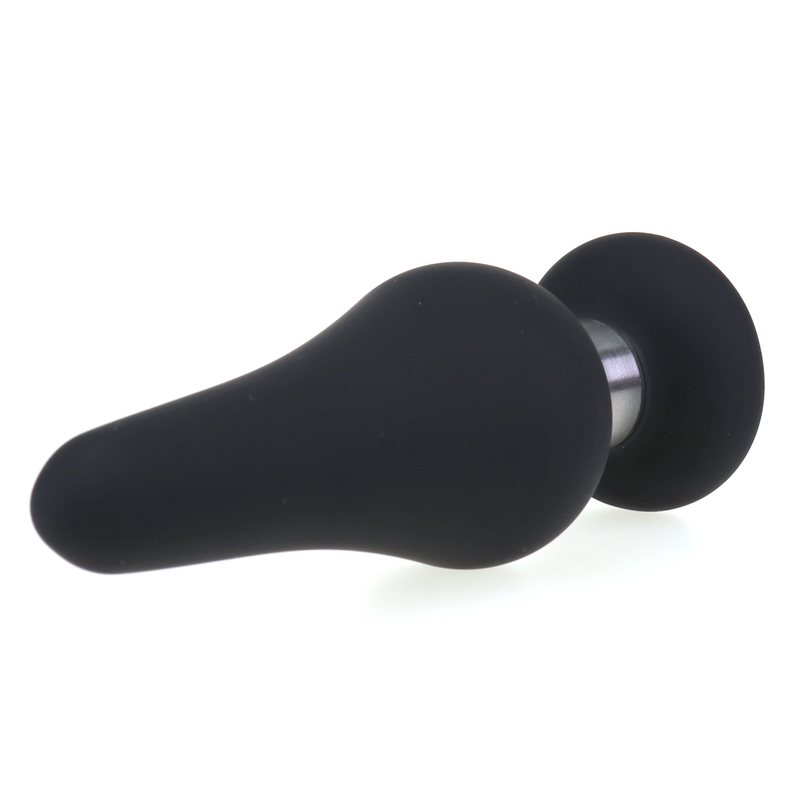 (image for) Silicone Butt Plug With Metal Ring