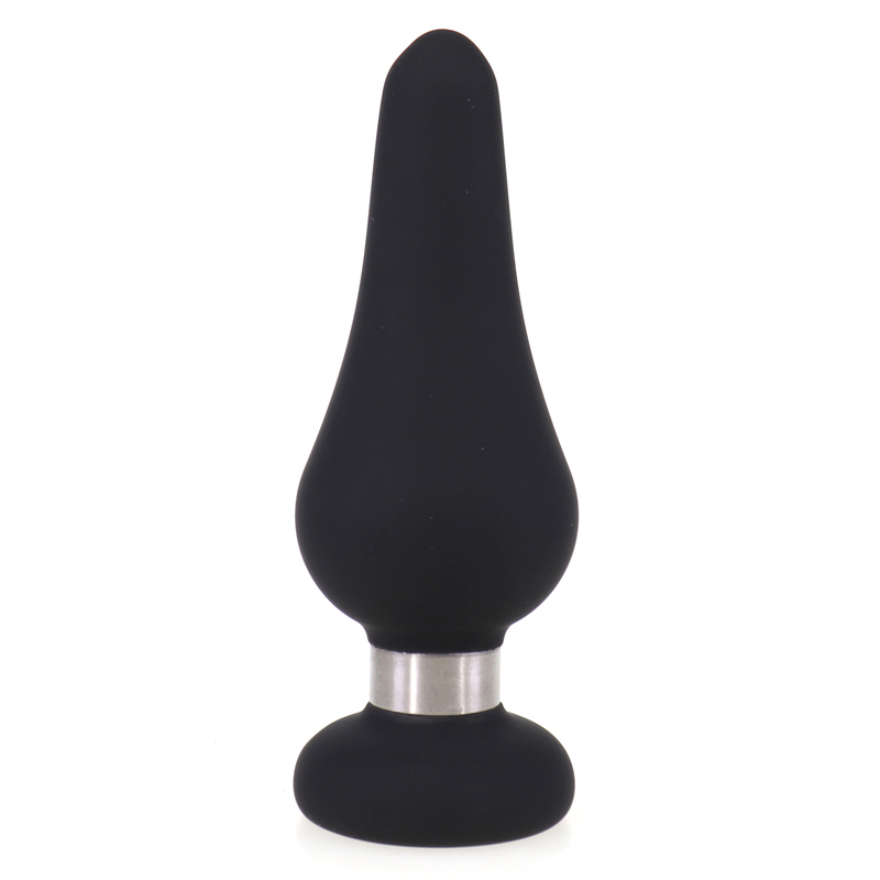 (image for) Silicone Butt Plug With Metal Ring