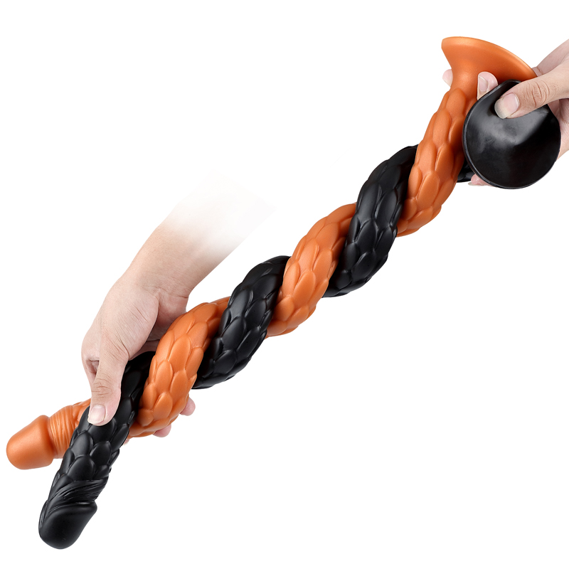 (image for) Scale Pattern 50 cm/19.7 inch Silicone Dildo