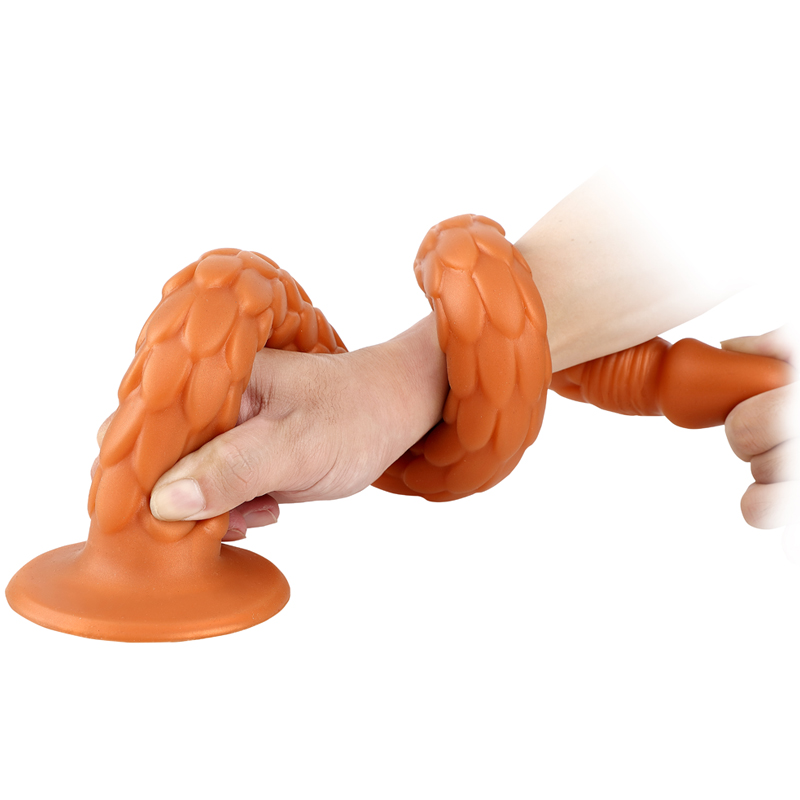 (image for) Scale Pattern 50 cm/19.7 inch Silicone Dildo