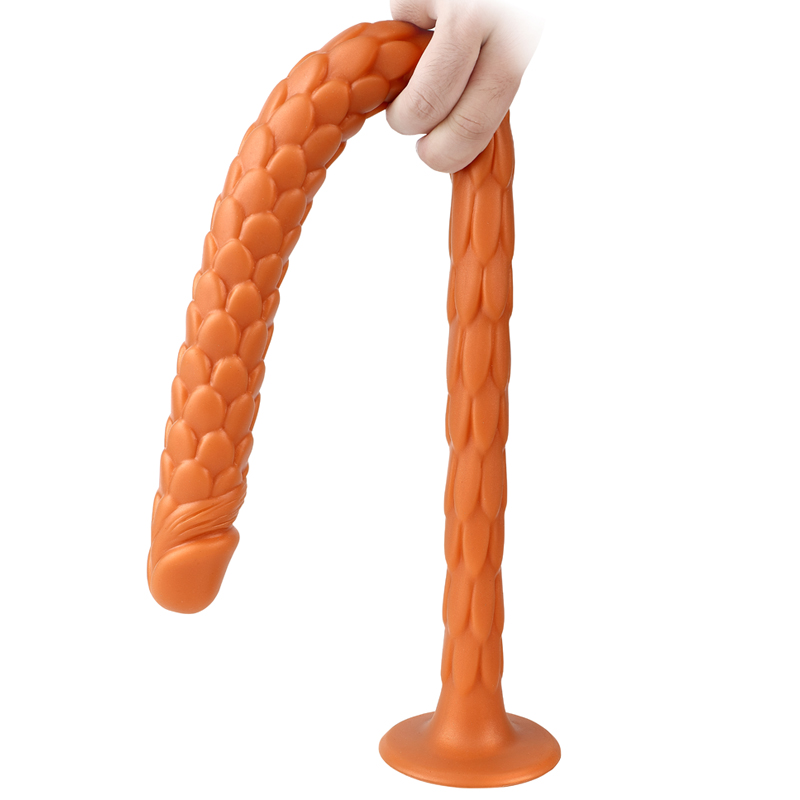 (image for) Scale Pattern 50 cm/19.7 inch Silicone Dildo