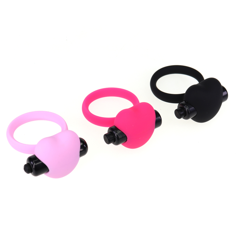 (image for) Heart Silicone Vibration Cock Ring