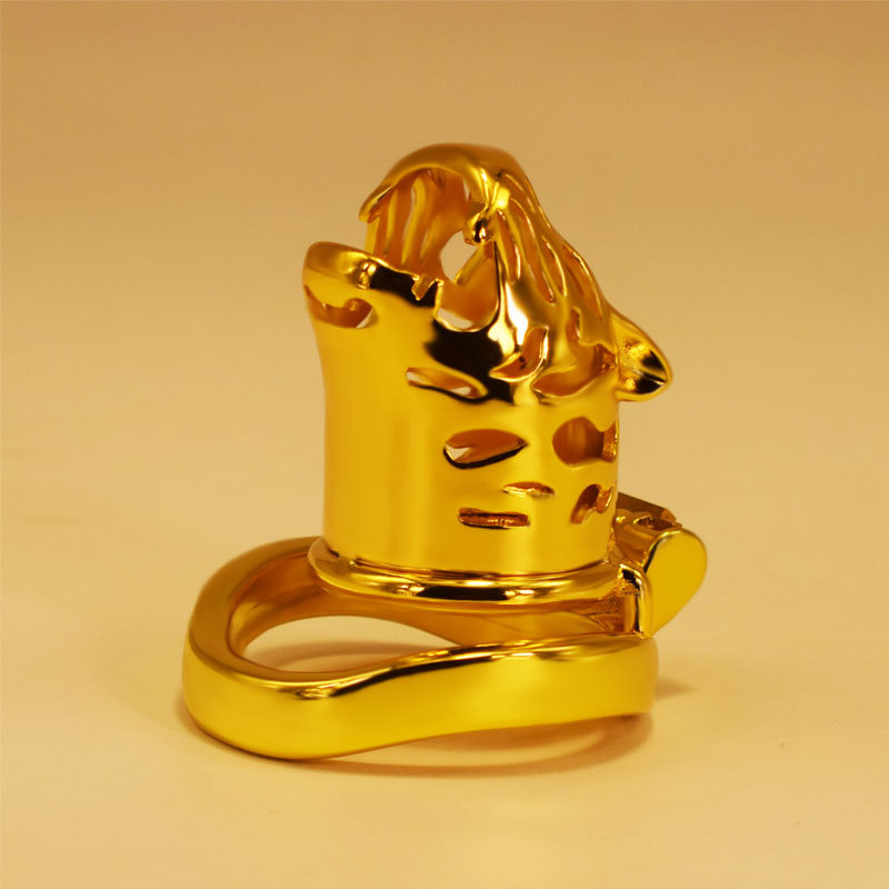 (image for) Tiger Head Bend Ring Cock Cage - Long