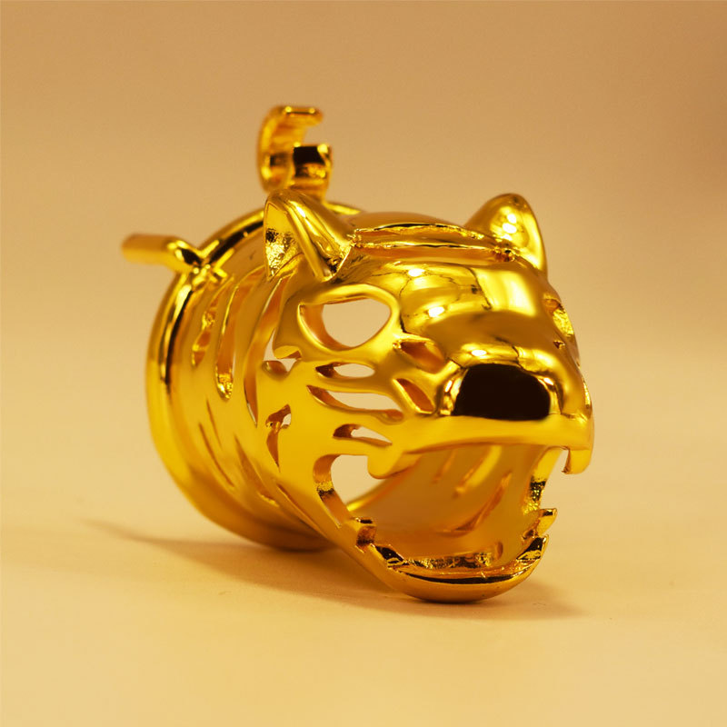 (image for) Tiger Head Bend Ring Cock Cage - Long