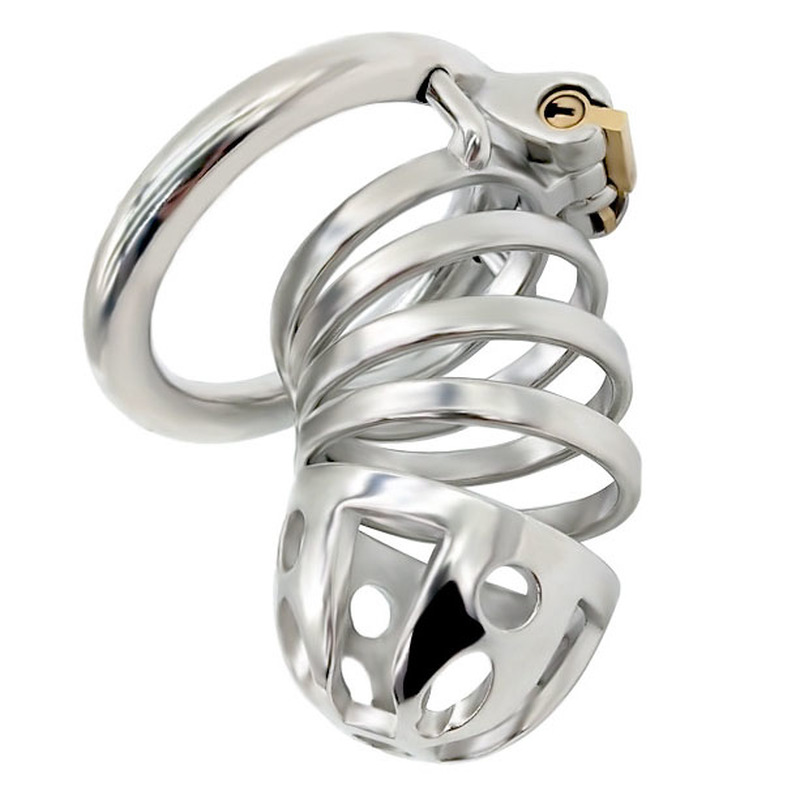 (image for) Captus Stainless Steel Locking Chastity Cage