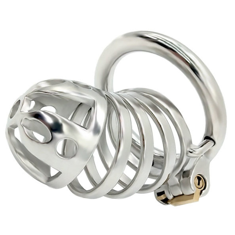 (image for) Captus Stainless Steel Locking Chastity Cage