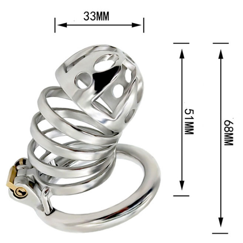 (image for) Captus Stainless Steel Locking Chastity Cage