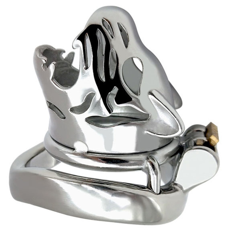(image for) Tiger Head Bend Ring Steel Cock Cage
