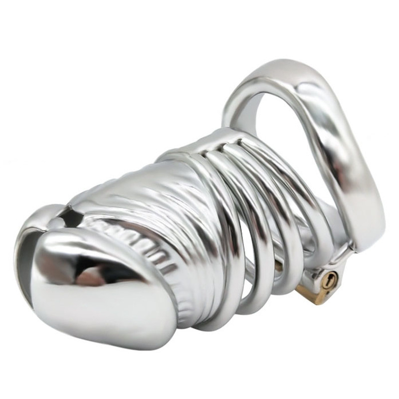 (image for) Penis Head Steel Cock Cage - Long