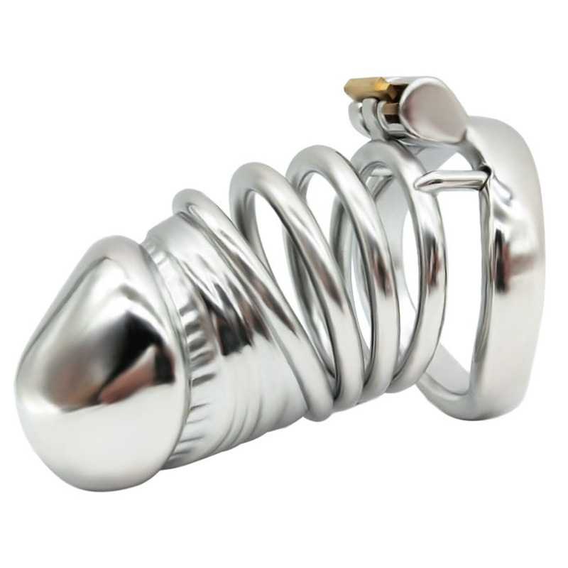 (image for) Penis Head Steel Cock Cage - Long