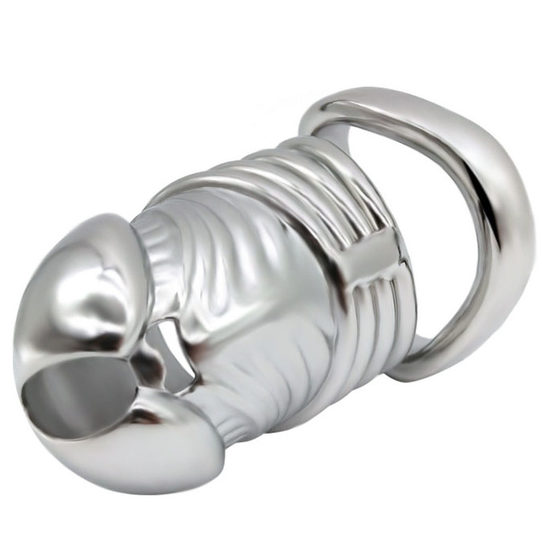 (image for) Penis Head Steel Cock Cage - Long