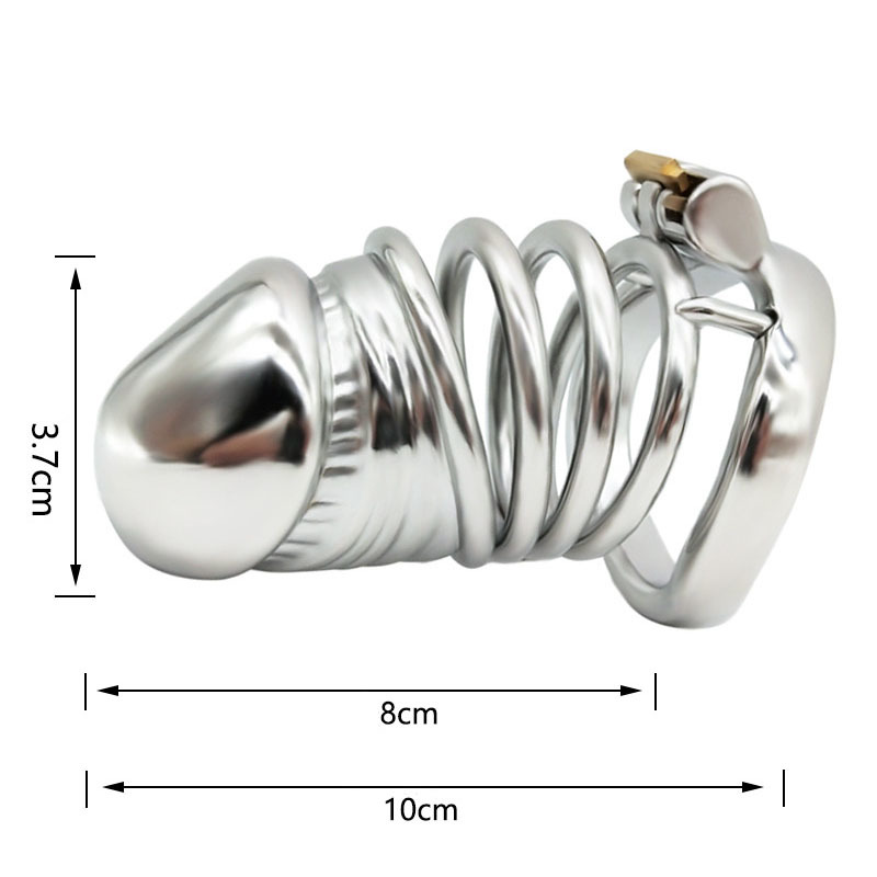 (image for) Penis Head Steel Cock Cage - Long