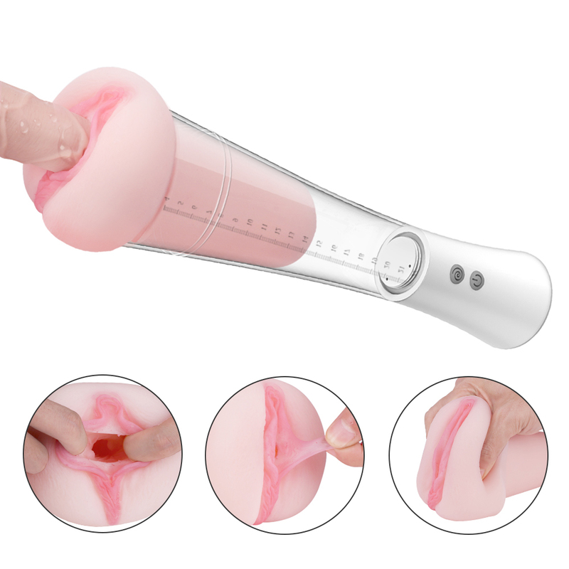 (image for) 2 IN 1 Penis Pump With Masturbator