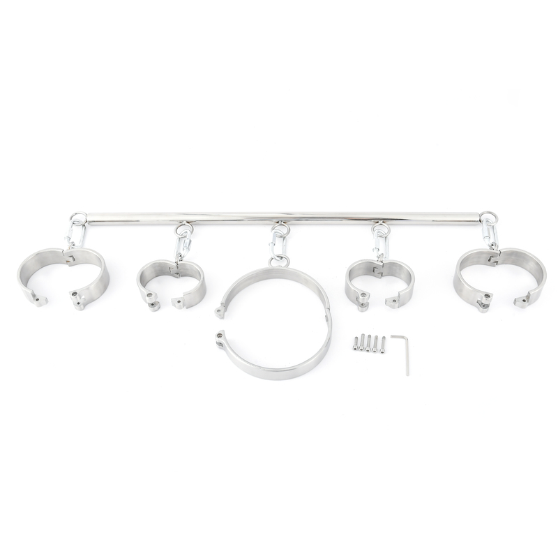 Plug Key Steel Cuffs and Collar Spreaders