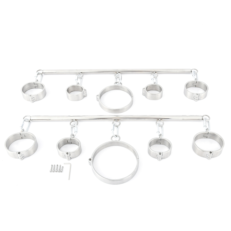 (image for) Plug Key Steel Cuffs and Collar Spreaders