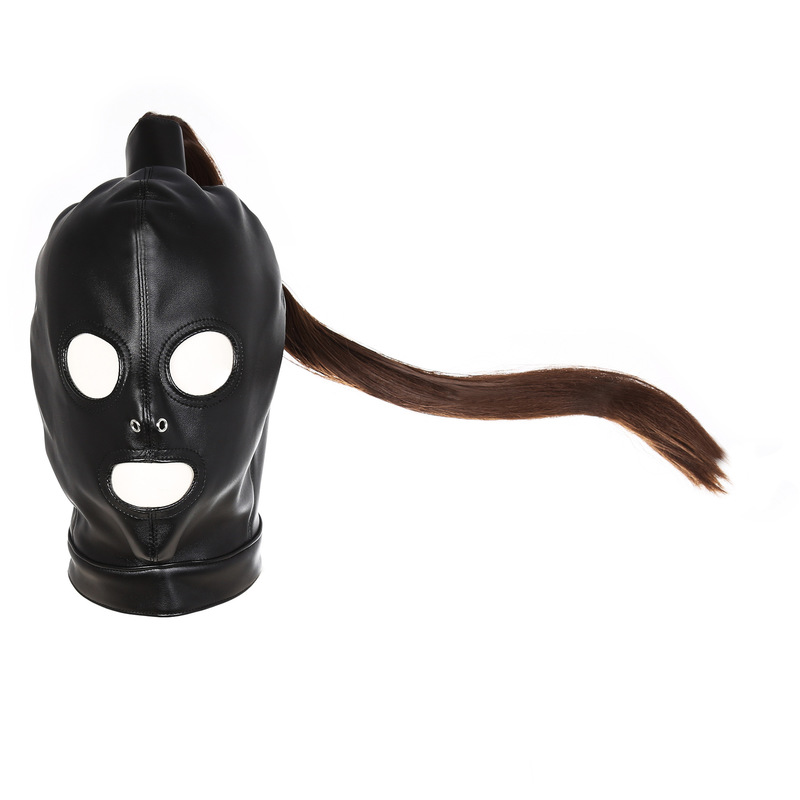 (image for) Bondage Hood With Wig