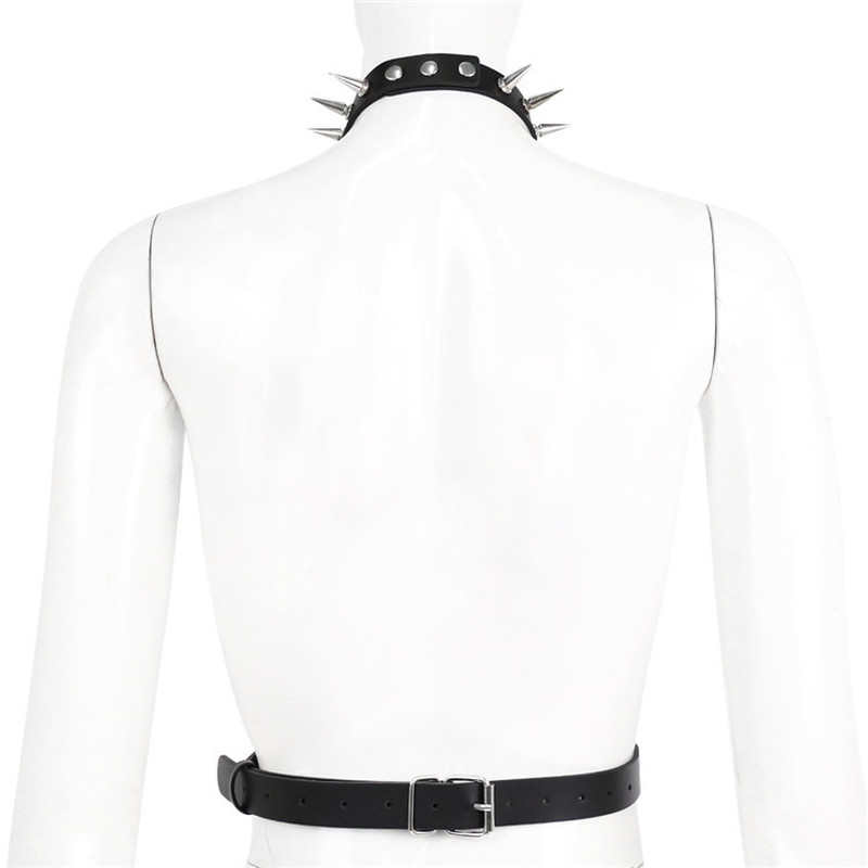 (image for) Spike Nail Collar to Waist Harness