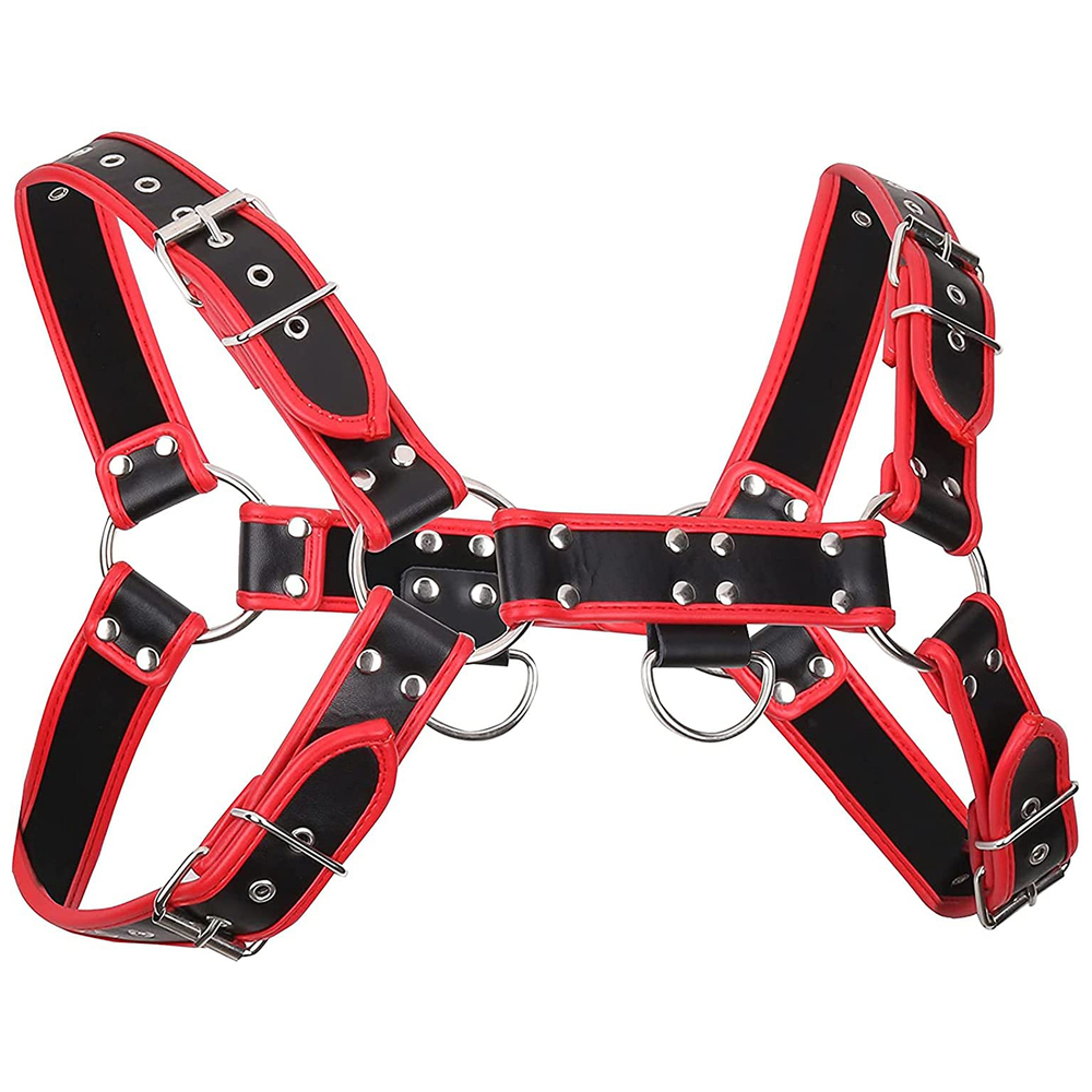 (image for) Black With Red Edge Chest Harness