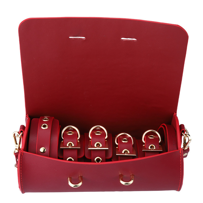 (image for) Real Leather Bondage Kit With Satchel
